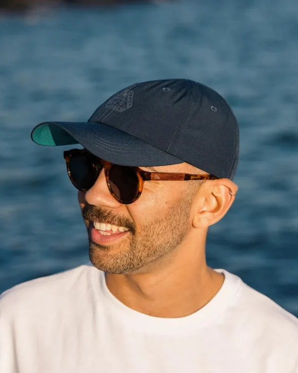Sale Floris van Bommel Active Recycled 6 Panel Cap Dark Denim