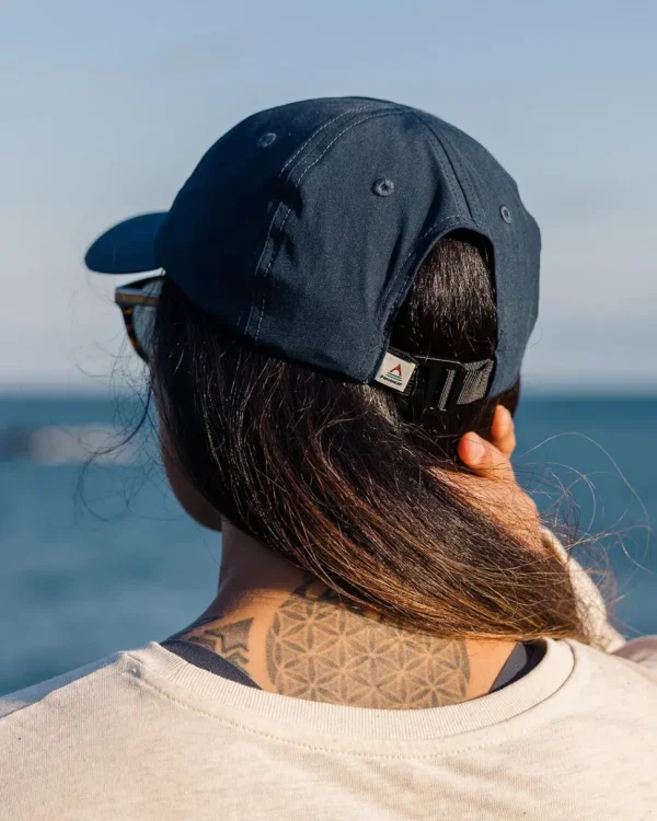 Sale Floris van Bommel Active Recycled 6 Panel Cap Dark Denim