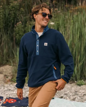 Discount Floris van Bommel Adrift Recycled Polar Fleece Deep Navy