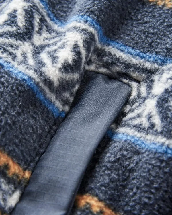 Discount Floris van Bommel Adrift Recycled Polar Fleece Midnight Fairisle