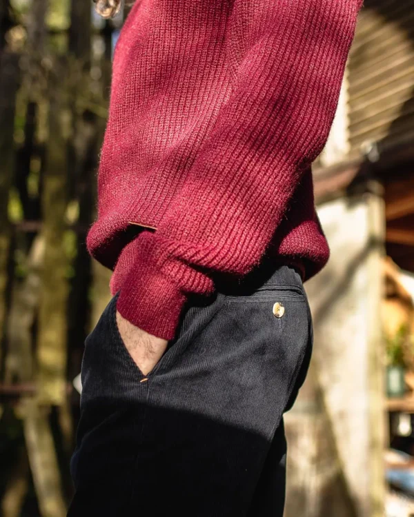 Online Floris van Bommel Adventurer Cord Pants Deep Navy