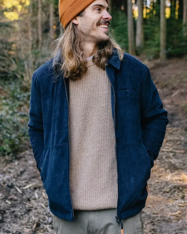 Best Floris van Bommel Alder Cord Jacket Deep Navy