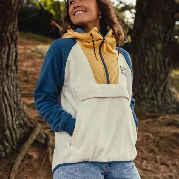 Sale Passenger Alexander Recycled Polar Hooded Fleece Egret