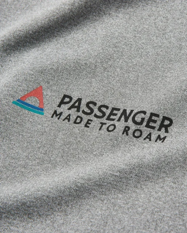 New Passenger All Day Active Recycled T-Shirt Marl Grey Marl
