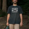 Outlet Passenger Alp Recycled Cotton T-Shirt Black