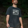 Outlet Passenger Alp Recycled Cotton T-Shirt Black