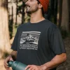 Outlet Passenger Alp Recycled Cotton T-Shirt Black