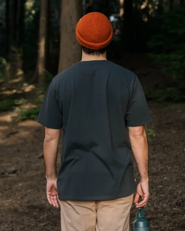 Outlet Passenger Alp Recycled Cotton T-Shirt Black