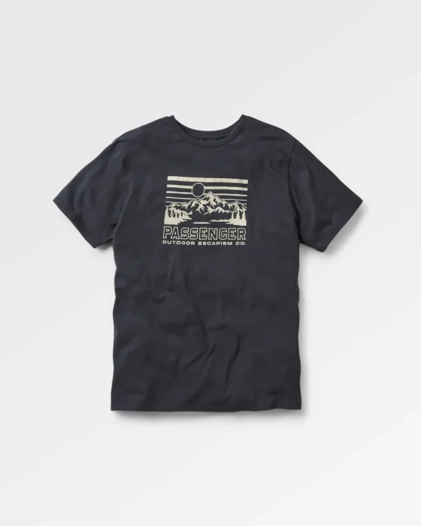 Outlet Passenger Alp Recycled Cotton T-Shirt Black