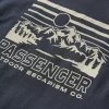 Outlet Passenger Alp Recycled Cotton T-Shirt Black