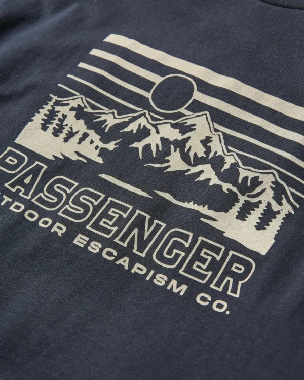 Outlet Passenger Alp Recycled Cotton T-Shirt Black