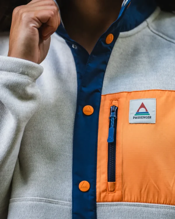 Clearance Passenger Amber Recycled Polartec® Fleece Vintage White