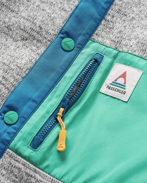 Outlet Passenger Amber Recycled Polartec® Fleece Grey Marl
