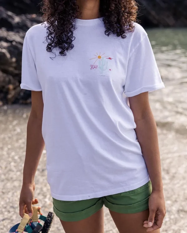 Cheap Passenger Arabica Recycled Cotton Oversized T-Shirt White