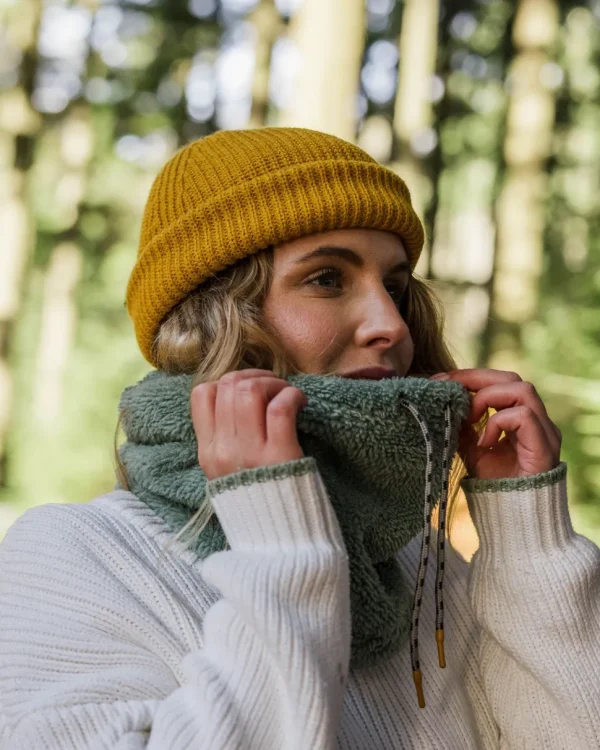 Best Floris van Bommel Ash Recycled Sherpa Fleece Snood Pistachio