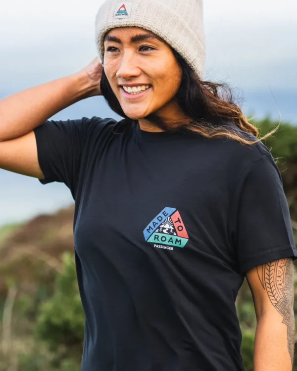 Online Passenger Aurora Recycled Active T-Shirt Black