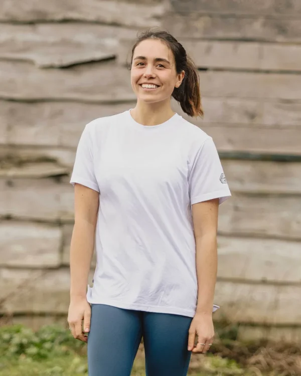 Hot Passenger Aurora Recycled Active T-Shirt White