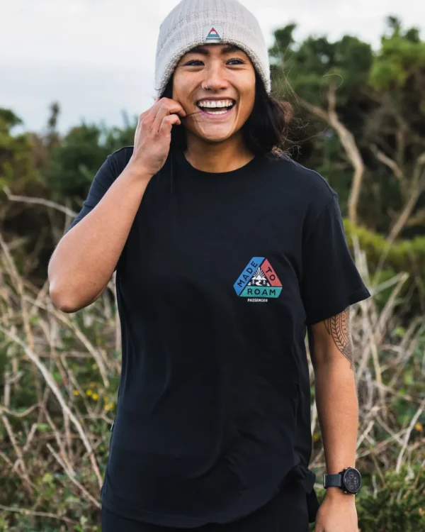 Online Passenger Aurora Recycled Active T-Shirt Black