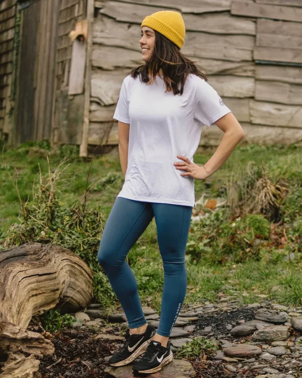 Hot Passenger Aurora Recycled Active T-Shirt White