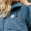 Cheap Passenger Awaken Recycled Deep-Pile Sherpa Fleece Washed Blue