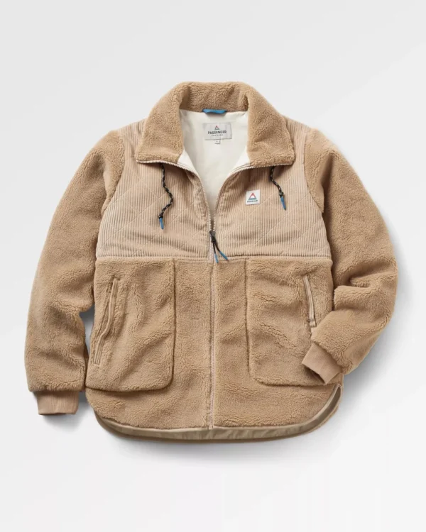 Sale Passenger Awaken Recycled Deep-Pile Sherpa Fleece Biscuit