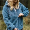 Cheap Passenger Awaken Recycled Deep-Pile Sherpa Fleece Washed Blue