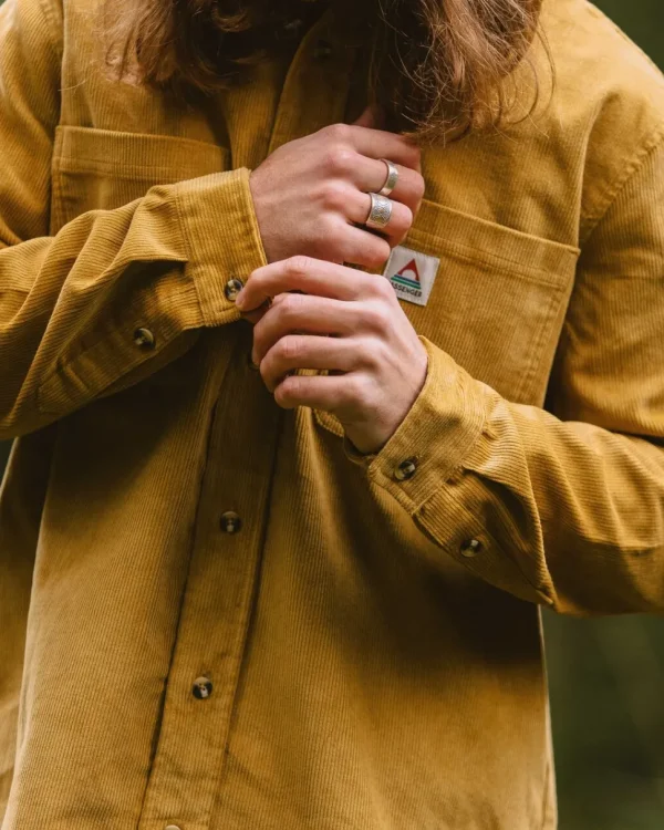 Shop Passenger Backcountry Cord Shirt Mustard Gold