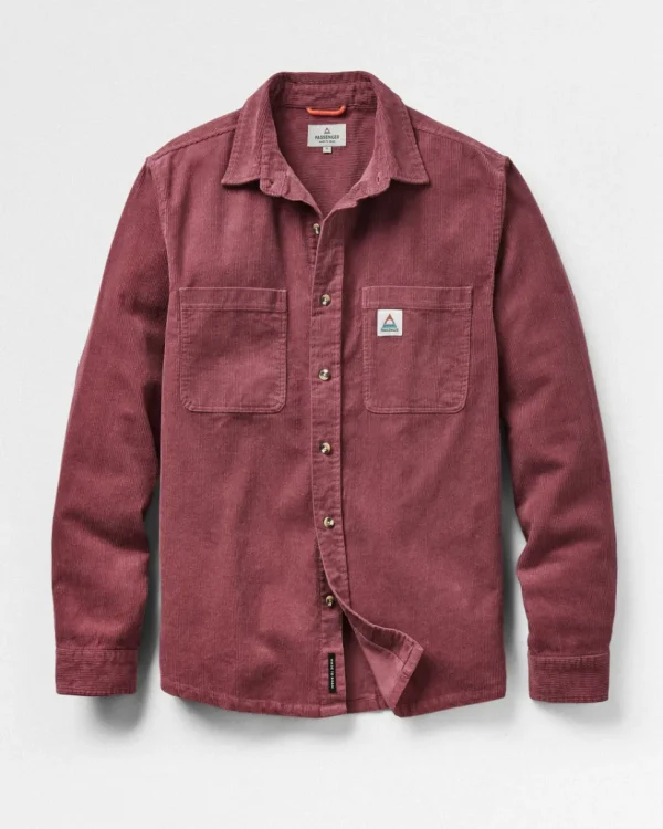 Cheap Passenger Backcountry Cord Shirt Crushed Berry