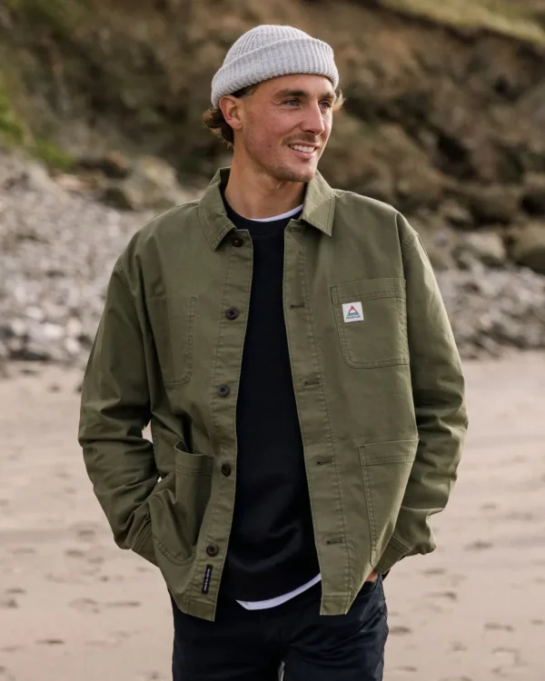 Fashion Passenger Balsa Canvas Overshirt Khaki