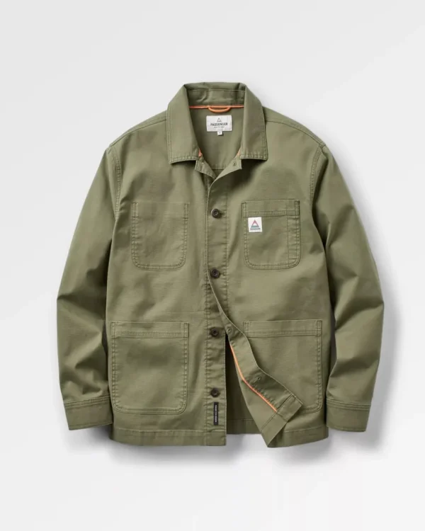 Fashion Passenger Balsa Canvas Overshirt Khaki