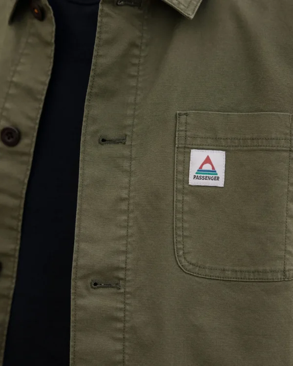 Fashion Passenger Balsa Canvas Overshirt Khaki
