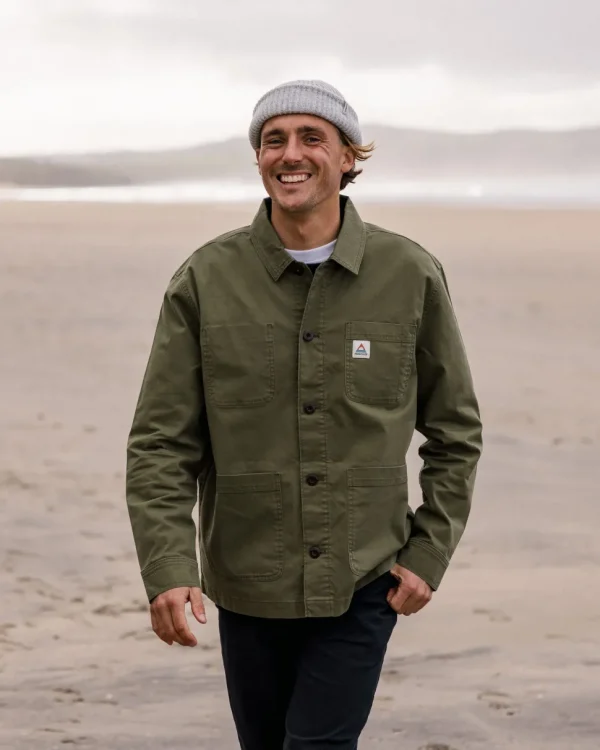 Fashion Passenger Balsa Canvas Overshirt Khaki