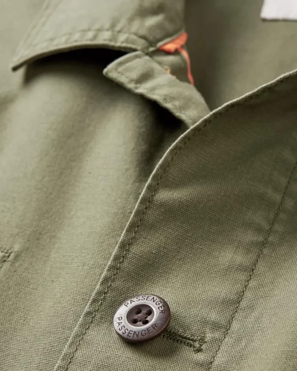 Fashion Passenger Balsa Canvas Overshirt Khaki