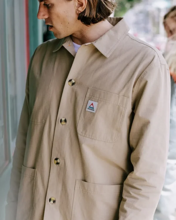 Discount Passenger Balsa Organic Cotton Overshirt Biscuit