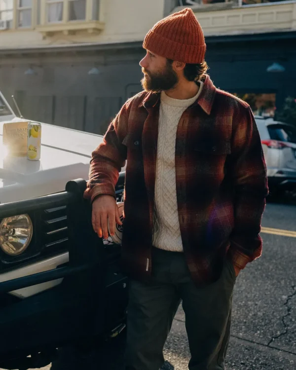 New Passenger Barren Heavyweight Overshirt Wine