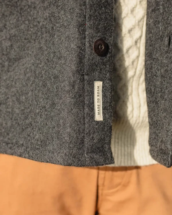 Best Sale Floris van Bommel Barren Overshirt Grey Marl