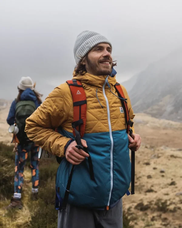 Online Passenger Base Recycled Thermore® Insulated Jacket Dusty Ochre/ Corsair Blue