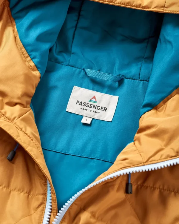 Online Passenger Base Recycled Thermore® Insulated Jacket Dusty Ochre/ Corsair Blue