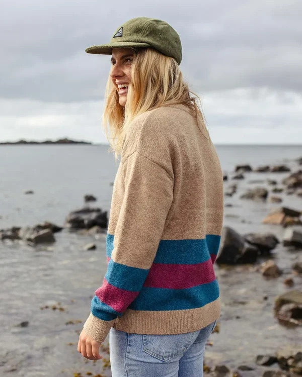 New Passenger Bay Recycled Knitted Jumper Sand
