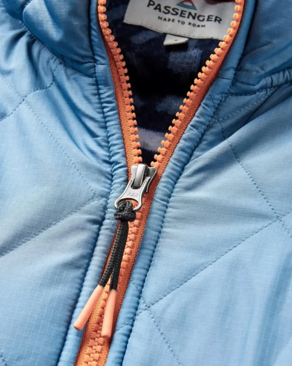 Flash Sale Passenger Beaumont Recycled Sherpa Hooded Fleece Homespun Stripe Navy