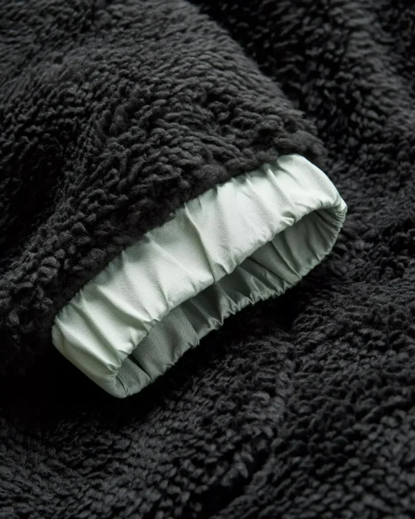 Flash Sale Passenger Beaumont Recycled Sherpa Hooded Fleece Black