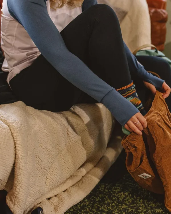 Best Passenger Blossom Recycled Base Layer Leggings Deep Navy