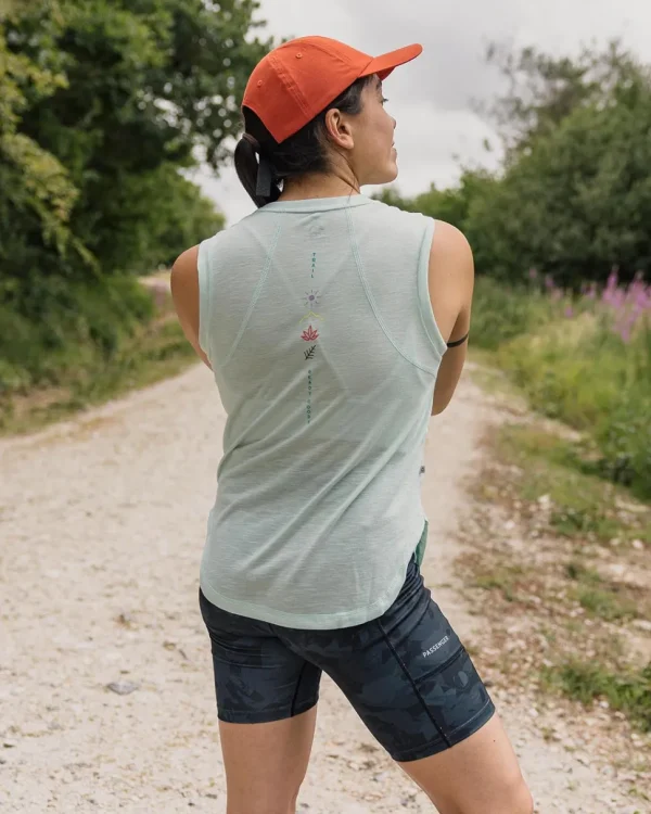 Best Sale Passenger Blue Bird Recycled Active Tank Top Mint Green