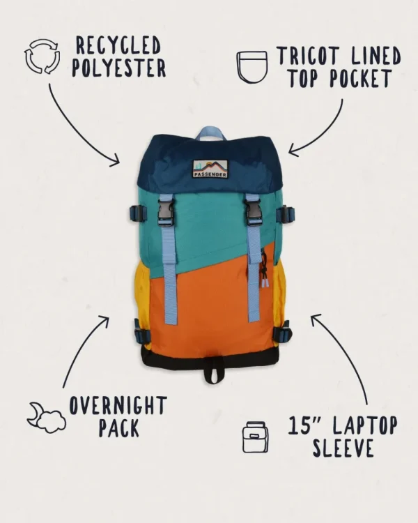 Shop Passenger Boondocker Recycled 26L Backpack Multi Colour