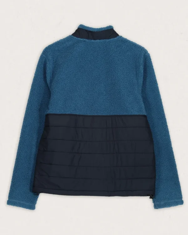 Sale Floris van Bommel Born Explorer Recycled Polar-Lined Sherpa Fleece Blue Steel