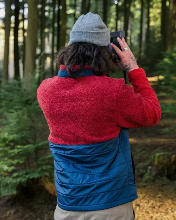 Discount Floris van Bommel Born Explorer Recycled Polar-Lined Sherpa Fleece Cardinal
