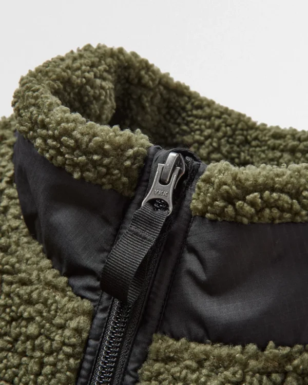 Discount Floris van Bommel Born Explorer Recycled Polar-Lined Sherpa Fleece Khaki