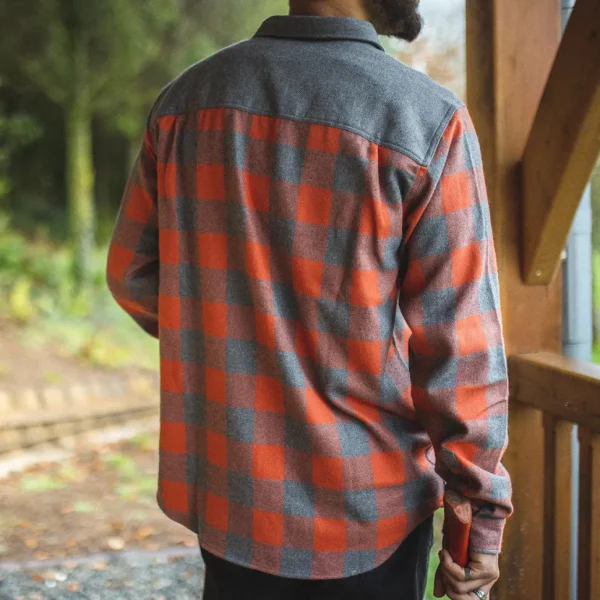 Online Passenger Bozeman Shirt Buffalo Check Orange