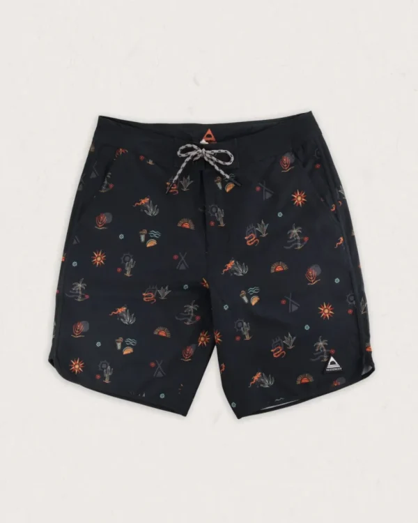 Online Floris van Bommel Breaks Recycled Boardshort Taco Time Black