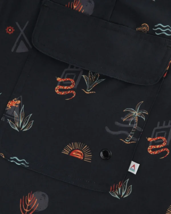 Online Floris van Bommel Breaks Recycled Boardshort Taco Time Black